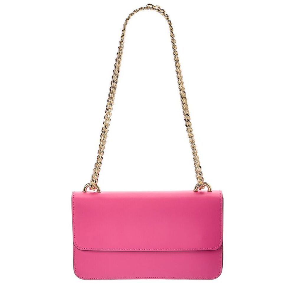 Italian Leather Tess Leather Crossbody Bag, Pink